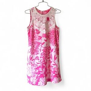 NWT Lilly Pulitzer Nala Soft Shift Dress
Size 2 Resort White Pink Lace Summer